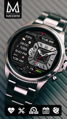 MD319 Hybrid watch face screenshot 1