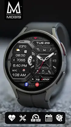 MD319 Hybrid watch face screenshot 3