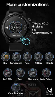 MD319 Hybrid watch face screenshot 7