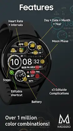 MD320 Steam Punk Watch Face screenshot 3