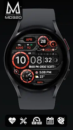 MD320 Steam Punk Watch Face screenshot 4