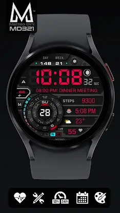 MD321 Digital Watch Face screenshot 6