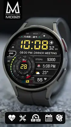 MD321 Digital Watch Face screenshot 4
