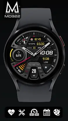 MD322 Analog watch face screenshot 5
