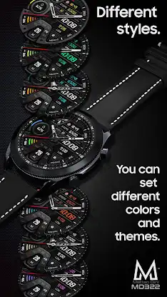 MD322 Analog watch face screenshot 6