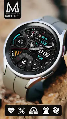 MD322 Analog watch face screenshot 3