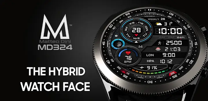 MD324 Hybrid watch face — Android app banner