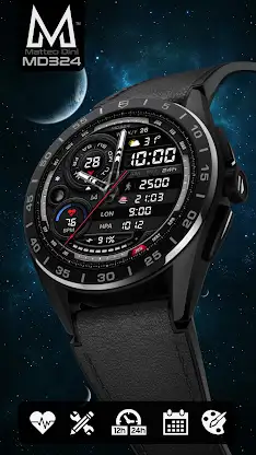MD324 Hybrid watch face screenshot 2
