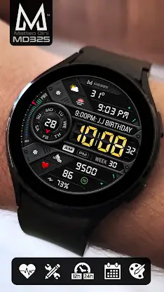 MD325 Digital Sport Watch Face screenshot 6