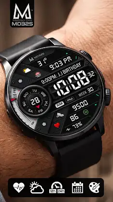 MD325 Digital Sport Watch Face screenshot 2