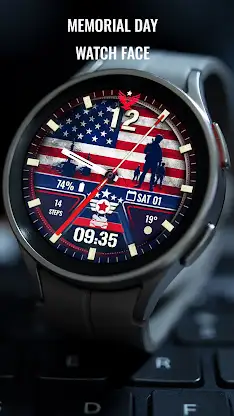 Memorial Day Watch Face screenshot 2