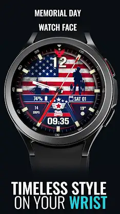 Memorial Day Watch Face screenshot 1