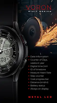 Voron METAL-LCD Watch Face screenshot 2