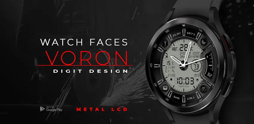 Voron METAL-LCD Watch Face screenshot 1