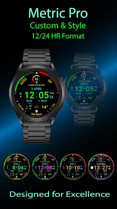 Metric Pro: Watch Face Wear OS screenshot 4