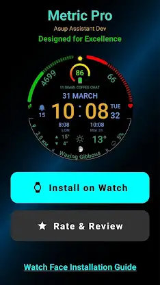 Metric Pro: Watch Face Wear OS screenshot 8