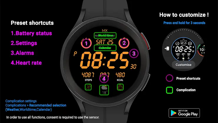 MIMIX Activy Zero Watchface screenshot 5