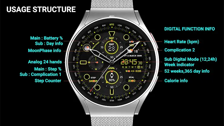 MIMIX Diver Hybrid Watchface screenshot 5