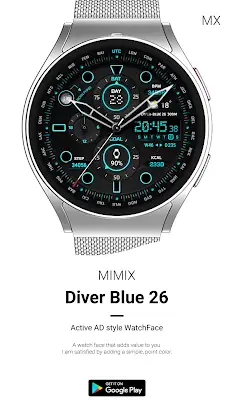 MIMIX Diver Hybrid Watchface screenshot 2