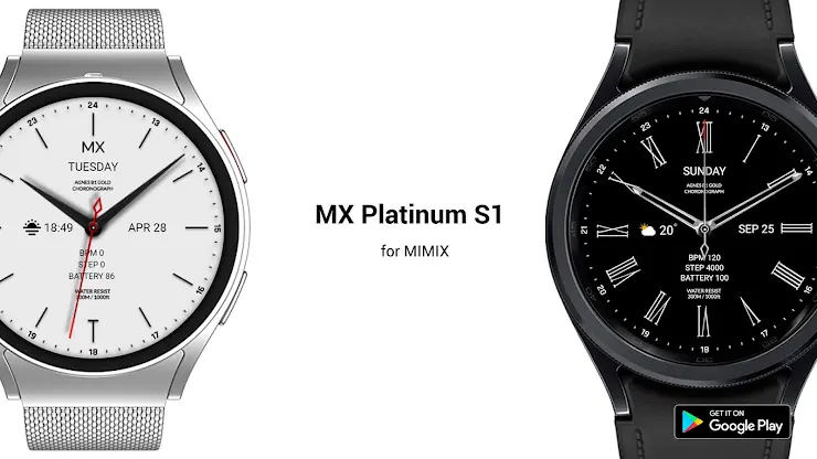 MIMIX MX Platinum S1 Watchface screenshot 1