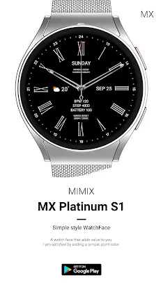 MIMIX MX Platinum S1 Watchface screenshot 2