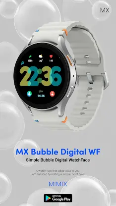 MIMIX Bubble Digital Watchface screenshot 2