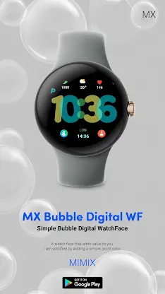 MIMIX Bubble Digital Watchface screenshot 3