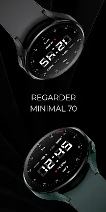 Minimal 70 Digital Watch Face screenshot 1