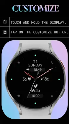 Minimal Black v14 Watch Face screenshot 7