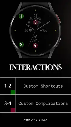 Minimal Black v14 Watch Face screenshot 8