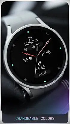 Minimal Black v14 Watch Face screenshot 4