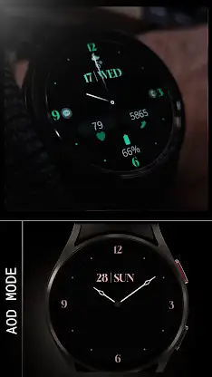 Minimal Black v29 watch face screenshot 5