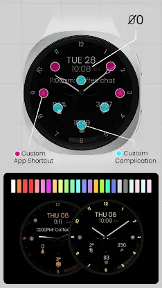 Minimal Black v30 Watch Face screenshot 3