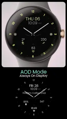 Minimal Black v30 Watch Face screenshot 7