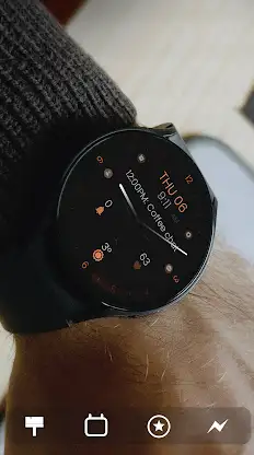 Minimal Black v30 Watch Face screenshot 4