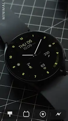 Minimal Black v30 Watch Face screenshot 2