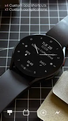 Minimal Black v30 Watch Face screenshot 5