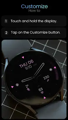 Minimal Black v30 Watch Face screenshot 8