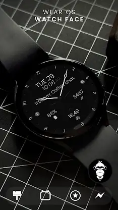 Minimal Black v30 Watch Face screenshot 1