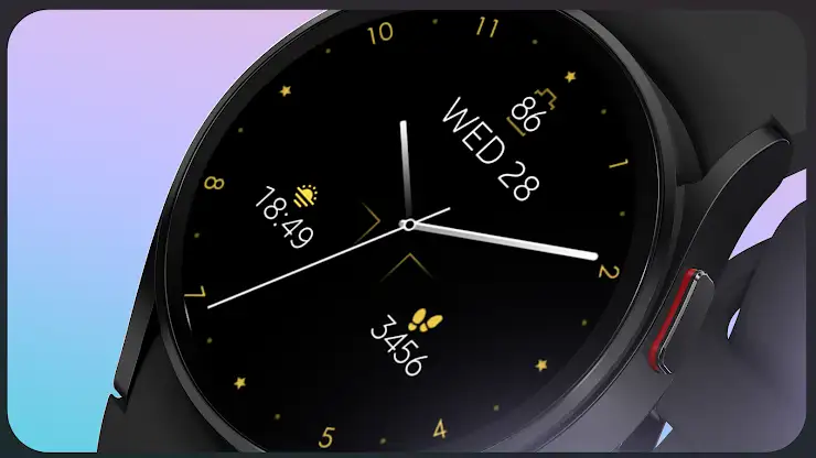 Minimal Gold v21 Watch Face screenshot 6