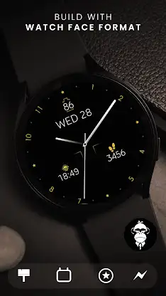 Minimal Gold v21 Watch Face screenshot 1