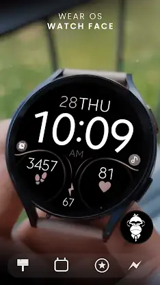 Minimal Pink simple watch face screenshot 1
