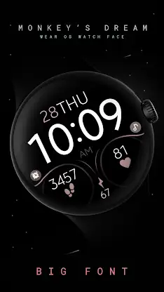 Minimal Pink simple watch face screenshot 2