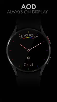 Minimal Rainbow watch face screenshot 8
