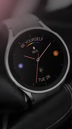 Minimal Rainbow watch face screenshot 5
