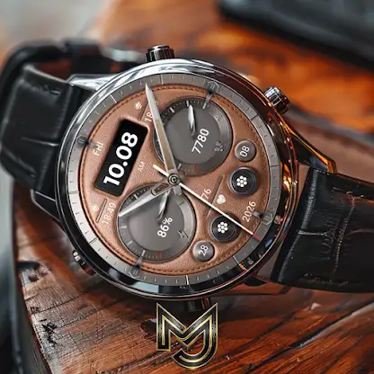 MJ305 Leather Hybrid Watch screenshot 1