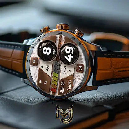 MJ307 Digital Mecha Watch Face screenshot 6