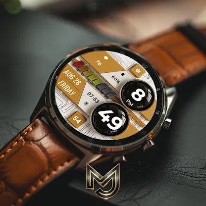 MJ307 Digital Mecha Watch Face screenshot 2