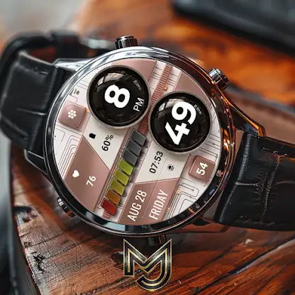 MJ307 Digital Mecha Watch Face screenshot 3