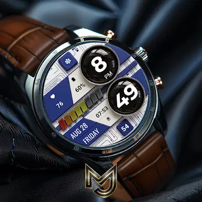 MJ307 Digital Mecha Watch Face screenshot 4